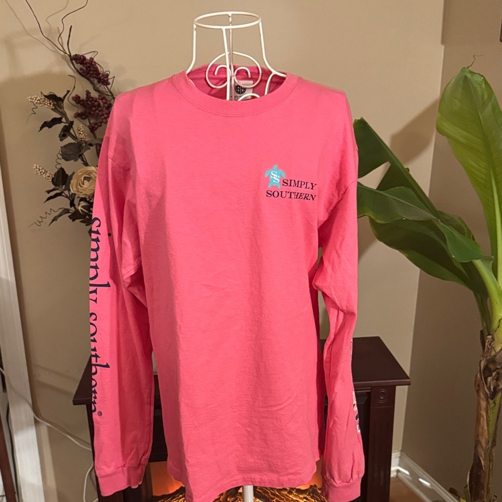 Simply‎ Southern Pink Long Sleeve Shirt